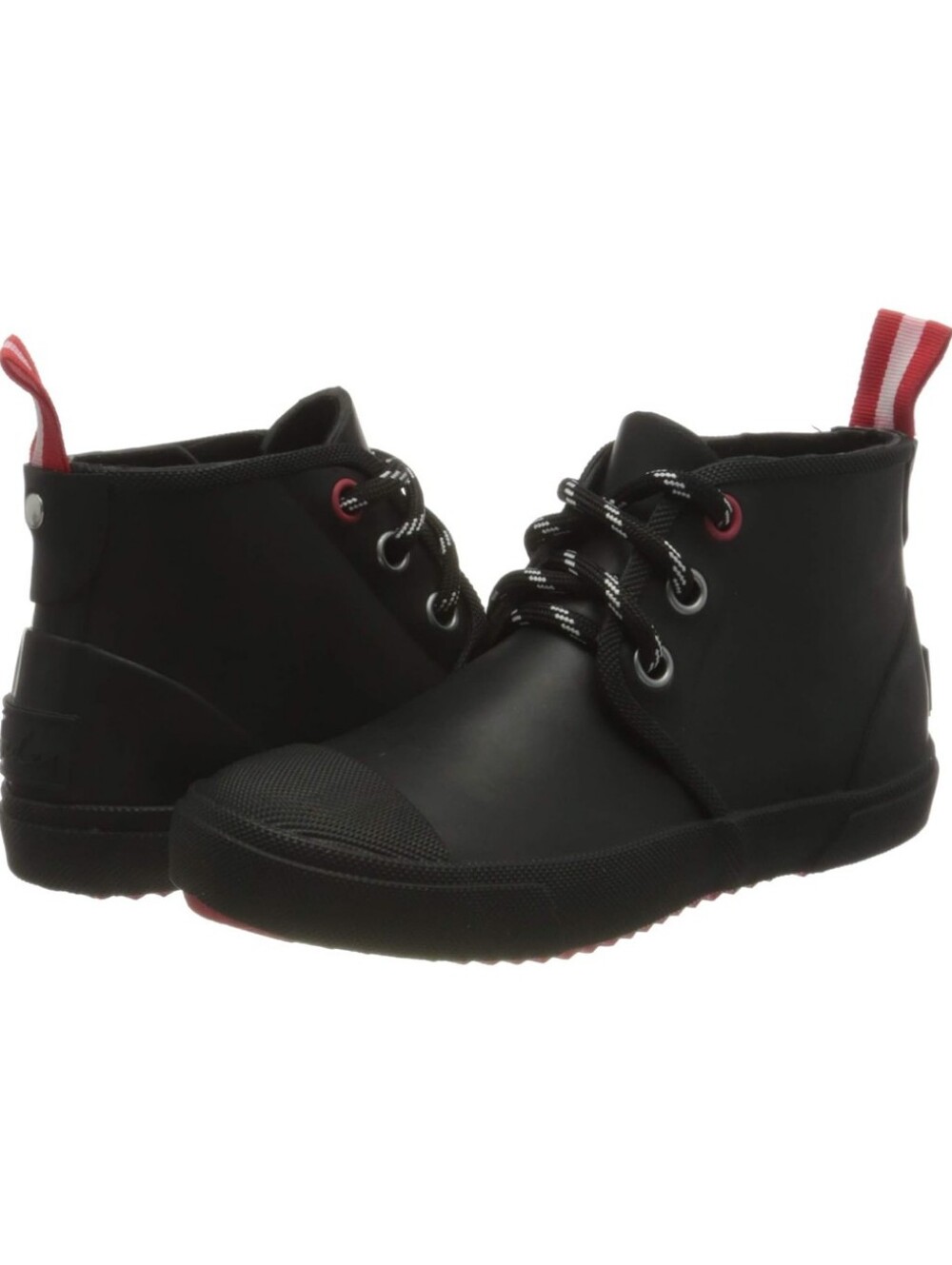 NIB Joules Kids Boys Riley Lace Up Welly Rain Boots Black US 10 / EU 27 / UK 9 - Picture 9 of 9